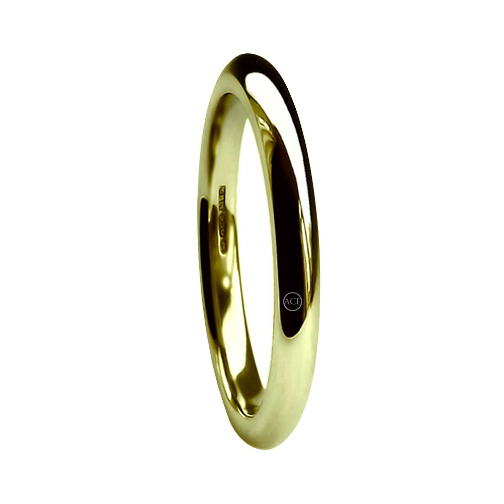 2mm 9ct Yellow Gold Extra Heavy Court Comfort Wedding Rings Bands