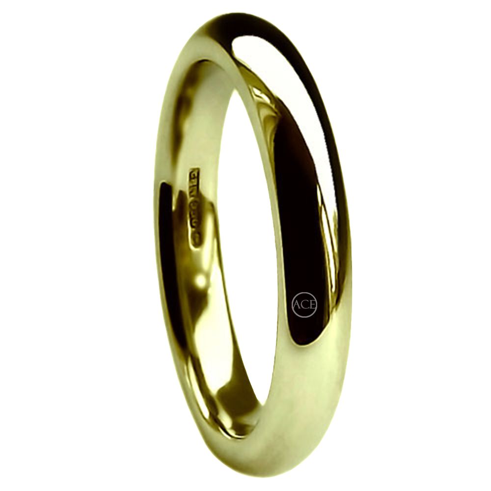 4mm 9ct Yellow Gold Extra Heavy Court Comfort Wedding Rings Bands