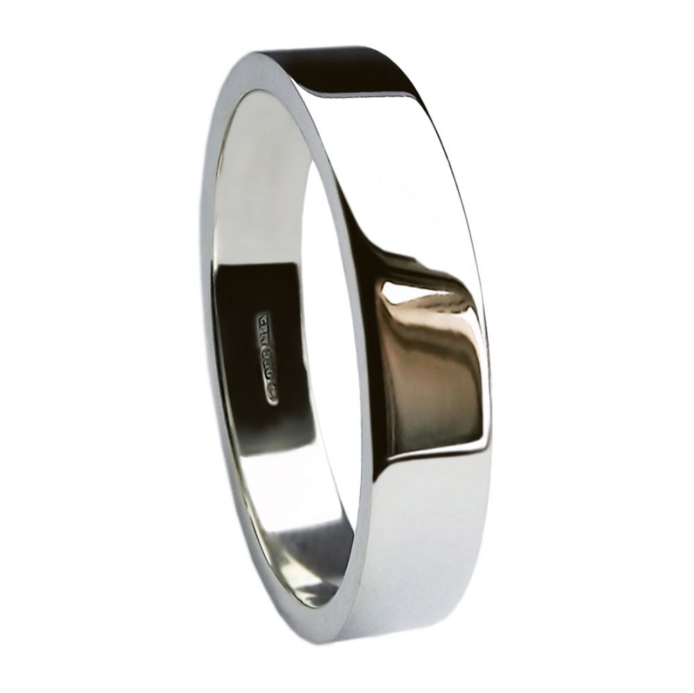 5mm 950 Palladium Extra Heavy Flat Profile Wedding Rings Bands