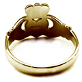 9ct Solid Gold Stamped Claddagh Rings