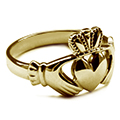 9ct Solid Gold Stamped Claddagh Rings