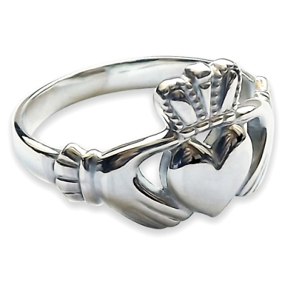 925 Solid Sterling Silver Claddagh Rings