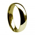 yellow gold Court Shaped Wedding Rings