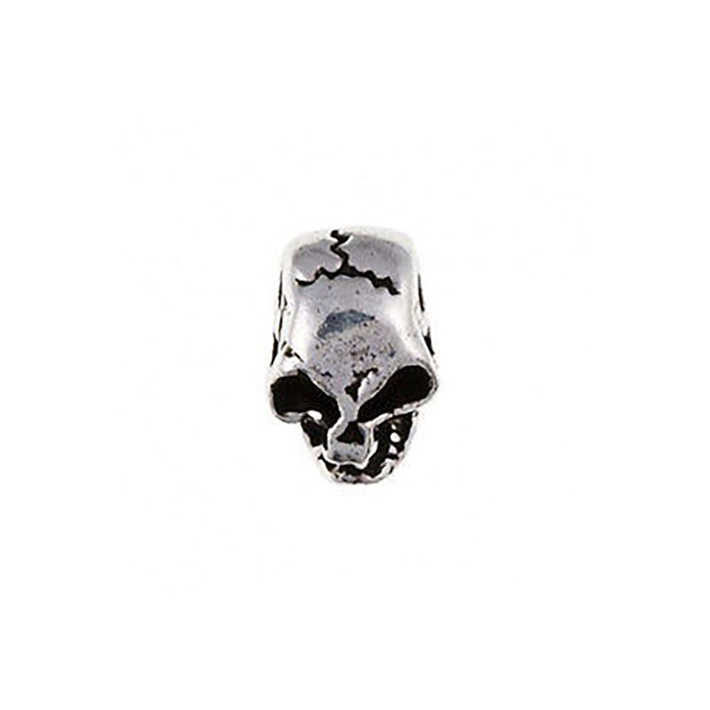 925 Sterling Silver Men's Skull Stud Earring 8 x 6mm