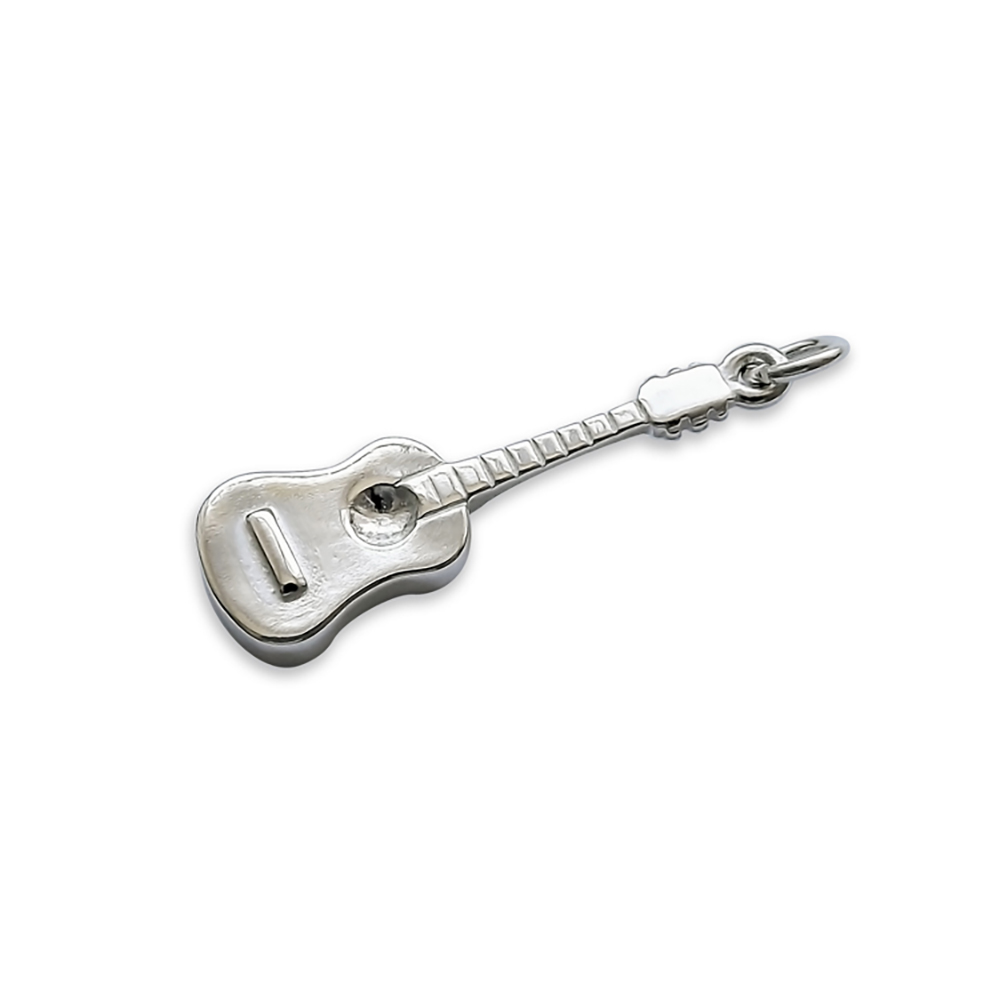 925 Sterling Silver Sterling Silver Guitar Charm